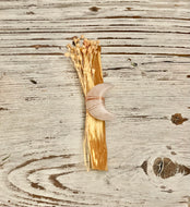 Bâton de Palo Santo avec Lune en Quartz rose