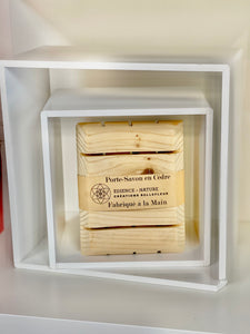 Porte-savon en bois de cèdre